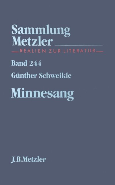 Gunther Schweikle - Minnesang, E-bok