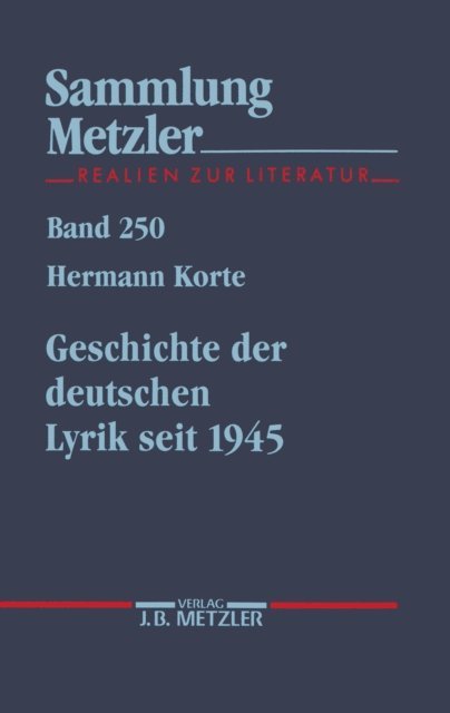 Hermann Korte - Geschichte der deutschen Lyrik seit 1945, E-bok