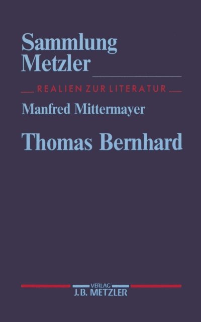 Manfred Mittermayer - Thomas Bernhard, E-bok