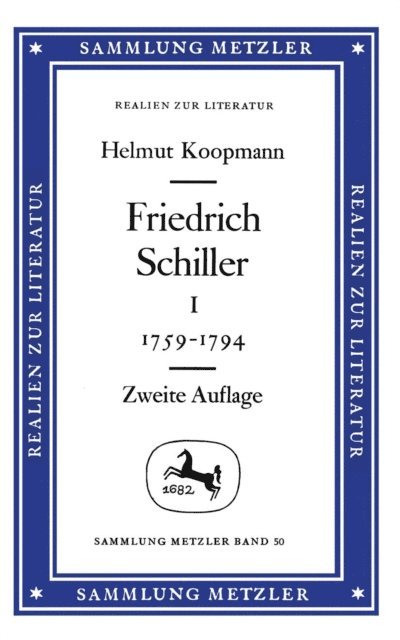 Helmut Koopmann - Friedrich Schiller, Band 1, E-bok