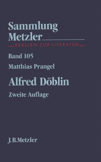 Matthias Prangel - Alfred Döblin, E-bok