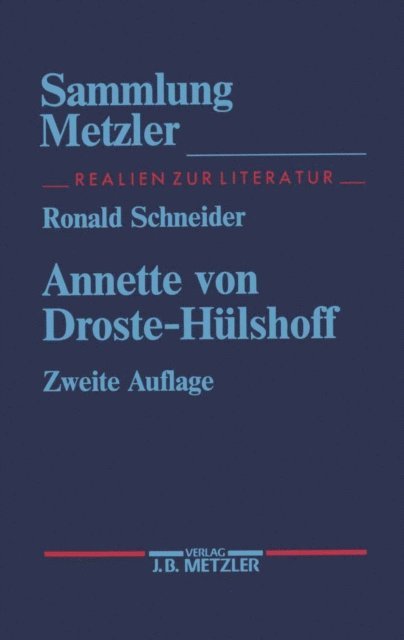 Ronald Schneider - Annette von Droste-Hülshoff, E-bok