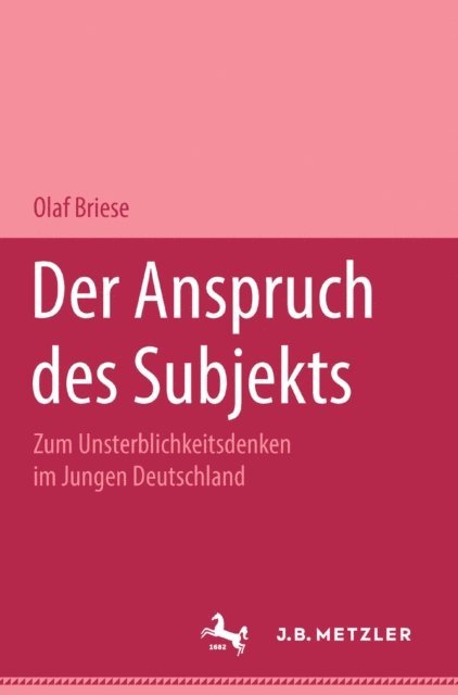 Olaf Briese - Der Anspruch des Subjekts, E-bok