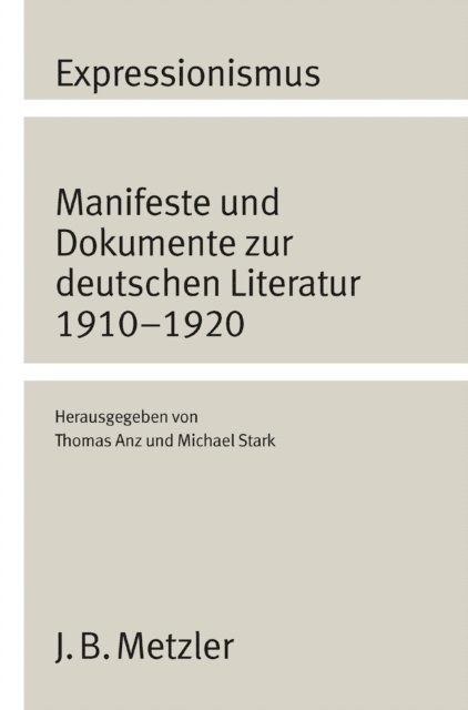 Michael Stark, Thomas Anz - Expressionismus, E-bok