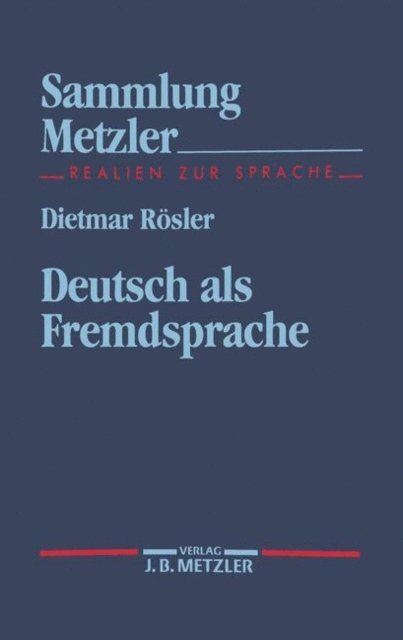 Dietmar Rosler - Deutsch als Fremdsprache, E-bok