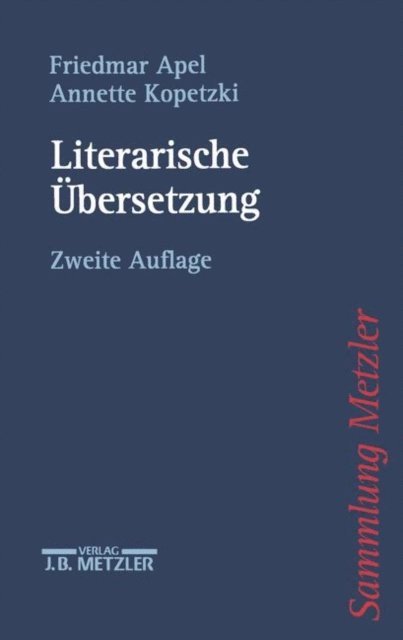 Annette Kopetzki, Friedmar Apel - Literarische Übersetzung, E-bok