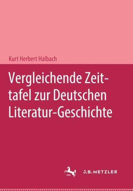 Kurt Herbert Halbach - Vergleichende Zeittafel zur deutschen Literatur-Geschichte, E-bok