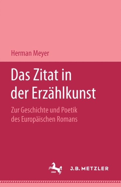 Herman Meyer - Das Zitat in der Erzählkunst, E-bok