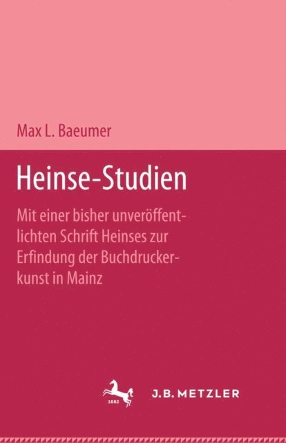 Max L. Baeumer - Heinse-Studien, E-bok
