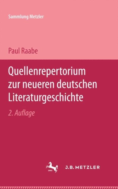 Paul Raabe - Quellenrepertorium zur neueren deutschen Literaturgeschichte, E-bok