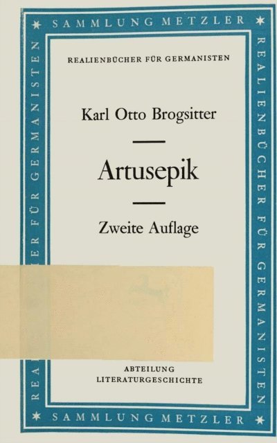 Karl Otto Brogsitter - Artusepik, E-bok