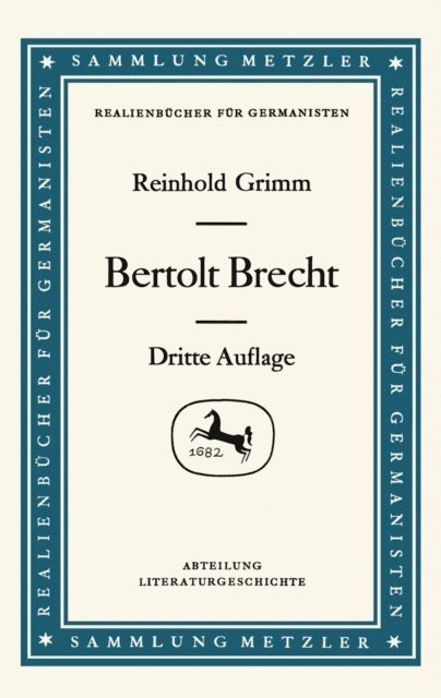Reinhold Grimm - Bertolt Brecht, E-bok