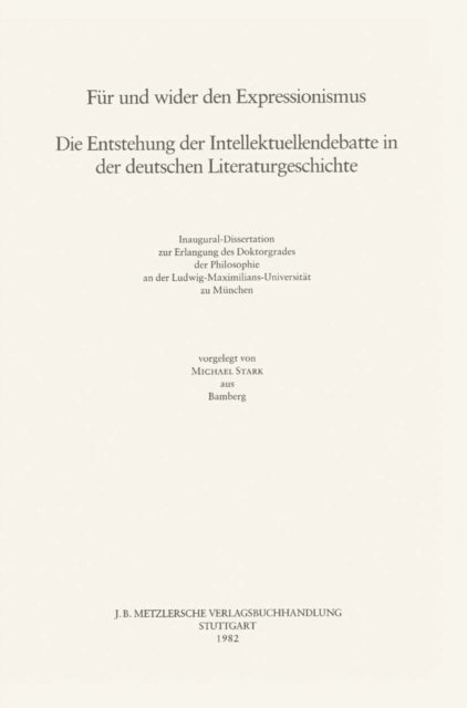 Michael Stark - Für und Wider den Expressionismus, E-bok
