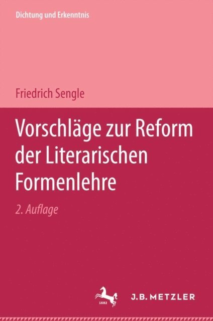 Friedrich Sengle - Vorschläge zur Reform der Literarischen Formenlehre, E-bok
