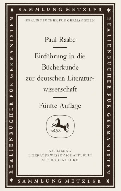 Paul Raabe - Einführung in die Bücherkunde zur deutschen Literaturwissenschaft, E-bok