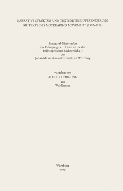 Alfred Hornung - Narrative Struktur und Textsortendifferenzierung, E-bok