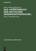 Das �W�rterbuch Der Deutschen Gegenwartssprache�