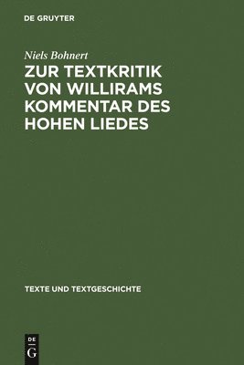 Zur Textkritik Von Willirams Kommentar Des Hohen Liedes