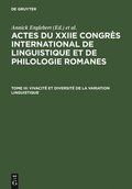Vivacit� Et Diversit� de la Variation Linguistique