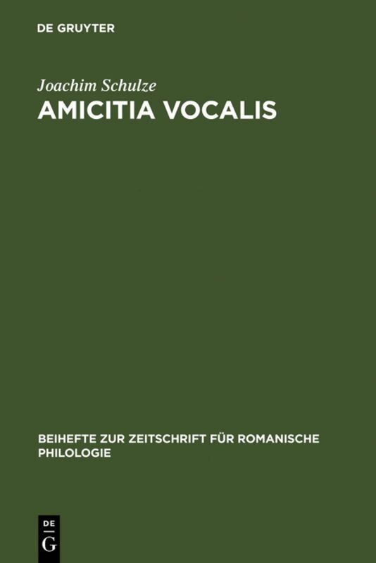 Joachim Schulze - Amicitia vocalis, Inbunden