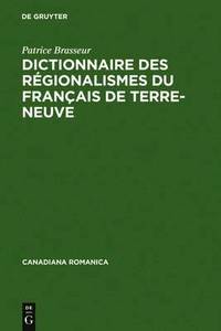Dictionnaire des regionalismes du francais de Terre-Neuve