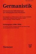 Germanistik, Sachregister (1990-1994)