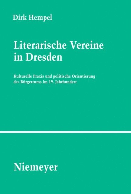 Dirk Hempel - Literarische Vereine in Dresden, E-bok