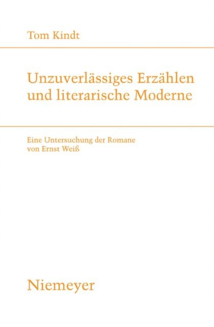 Tom Kindt - Unzuverlässiges Erzählen und literarische Moderne, E-bok