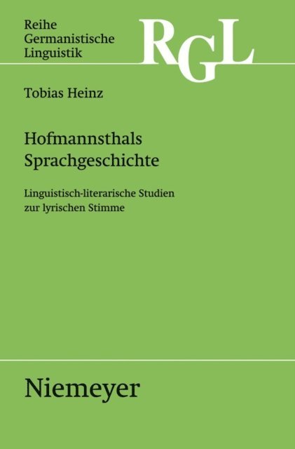Tobias Heinz - Hofmannsthals Sprachgeschichte, E-bok
