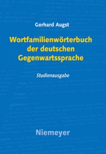 Gerhard Augst - Wortfamilienwörterbuch der deutschen Gegenwartssprache, E-bok