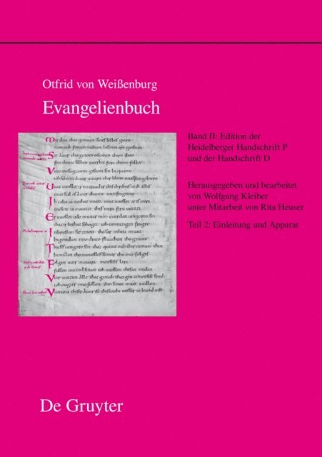 Wolfgang Kleiber, Ernst Hellgardt - Edition der Heidelberger Handschrift P (Codex Pal. Lat. 52) und der Handschrift D (Codex Discissus: Bonn, Berlin/Krakau, Wolfenbüttel), E-bok