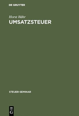 Horst Bähr - Umsatzsteuer, Inbunden. Tillgänglighet: Lägg i varukorg