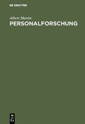 Albert Martin - Personalforschung, Inbunden. Tillgänglighet: Lägg i varukorg