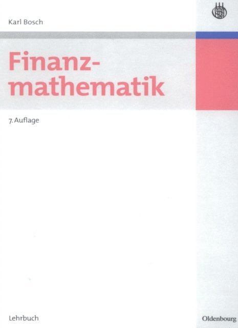 Karl Bosch - Finanzmathematik, E-bok