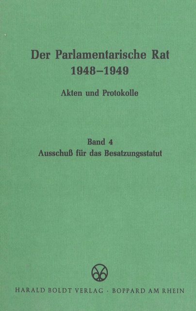 Wolfram Werner - Ausschuß für das Besatzungsstatut, E-bok
