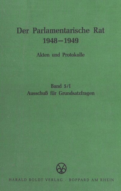 Wolfram Werner, Eberhard Pikart - Ausschuß für Grundsatzfragen, E-bok