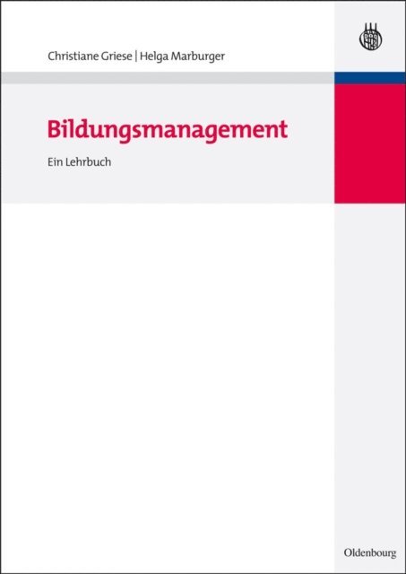 Helga Marburger, Christiane Griese - Bildungsmanagement, E-bok