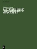 Das Vorkommen der ?seltenen Erden? im Mineralreiche