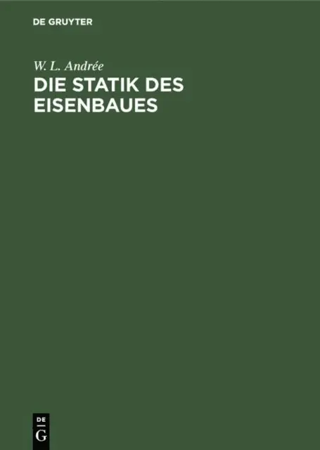 W. L. Andree - Die Statik des Eisenbaues, E-bok. Tillgänglighet: Lägg i varukorg