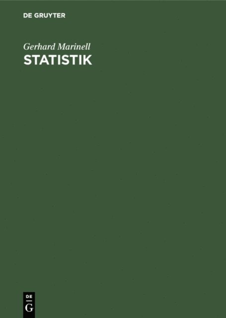 Gerhard Marinell - Statistik, E-bok