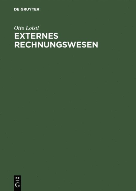 Otto Loistl - Externes Rechnungswesen, E-bok