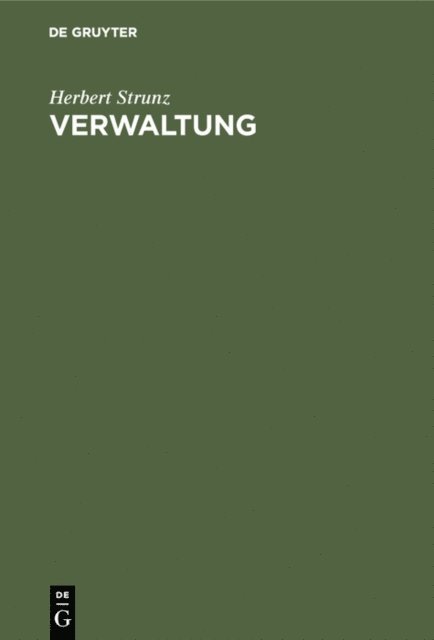 Herbert Strunz - Verwaltung, E-bok