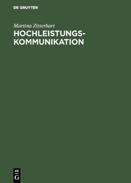 Martina Zitterbart - Hochleistungskommunikation, E-bok