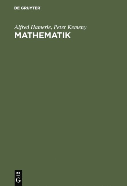 Peter Kemeny, Alfred Hamerle - Mathematik, E-bok