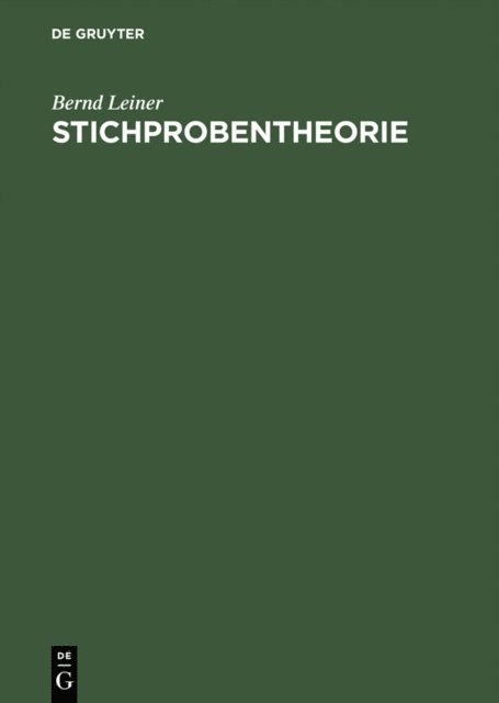 Bernd Leiner - Stichprobentheorie, E-bok