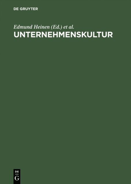 Matthias Fank - Unternehmenskultur, E-bok