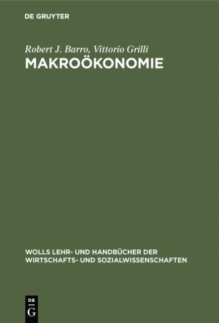 Vittorio Grilli, Robert J. Barro - Makroökonomie, E-bok