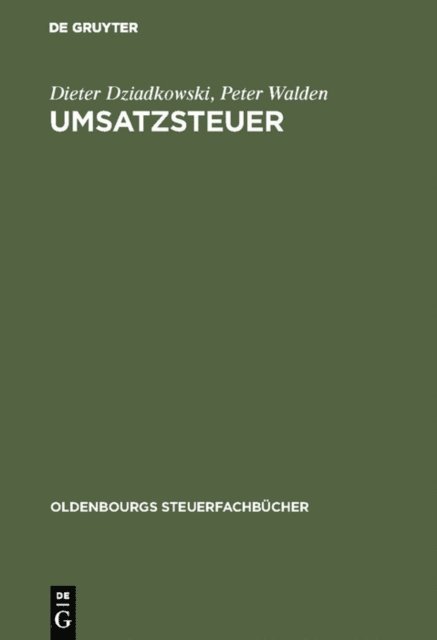 Peter Walden, Dieter Dziadkowski - Umsatzsteuer, E-bok