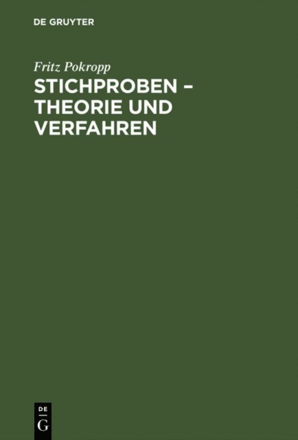 Fritz Pokropp - Stichproben – Theorie und Verfahren, E-bok