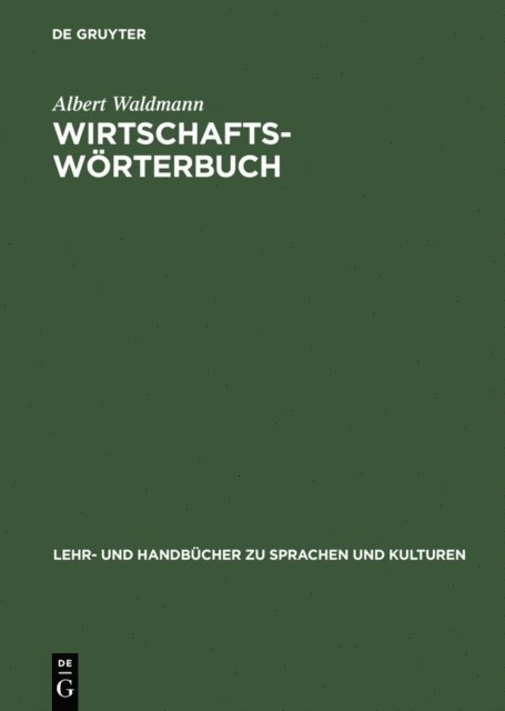 Albert Waldmann - Wirtschaftswörterbuch, E-bok